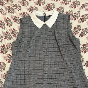 Tommy Hilfiger Black and White Checkered Top